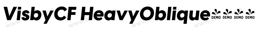 VisbyCF HeavyOblique字体转换